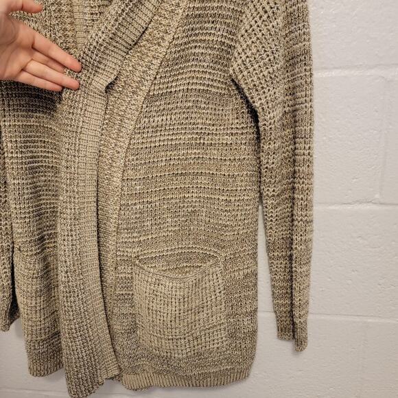 Workshop Republic Clothing Cardigan Sweater Beige Grandpa Sweater Medium - Picture 10 of 12